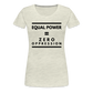 Equal Power T-Shirt - Women Short Sleeve - Sym-Black - heather oatmeal