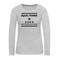 Equal Power T-Shirt - Women Long Sleeve - Sym-Black - heather gray
