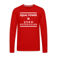 Equal Power T-Shirt - Men Long Sleeve - Sym-White - red