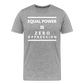 Equal Power T-Shirt - Men Short Sleeve - Sym-White - heather gray