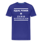 Equal Power T-Shirt - Men Short Sleeve - Sym-White - royal blue