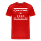 Equal Power T-Shirt - Men Short Sleeve - Sym-White - red