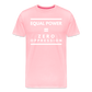 Equal Power T-Shirt - Men Short Sleeve - Sym-White - pink