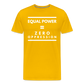 Equal Power T-Shirt - Men Short Sleeve - Sym-White - sun yellow