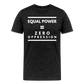 Equal Power T-Shirt - Men Short Sleeve - Sym-White - charcoal grey