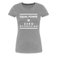 Equal Power T-Shirt - Women Short Sleeve - Sym-White - heather gray