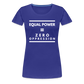 Equal Power T-Shirt - Women Short Sleeve - Sym-White - royal blue