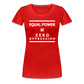 Equal Power T-Shirt - Women Short Sleeve - Sym-White - red