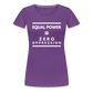 Equal Power T-Shirt - Women Short Sleeve - Sym-White - purple