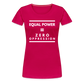 Equal Power T-Shirt - Women Short Sleeve - Sym-White - dark pink