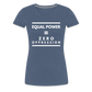 Equal Power T-Shirt - Women Short Sleeve - Sym-White - heather blue