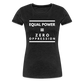 Equal Power T-Shirt - Women Short Sleeve - Sym-White - charcoal grey