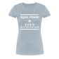Equal Power T-Shirt - Women Short Sleeve - Sym-White - heather ice blue