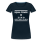 Equal Power T-Shirt - Women Short Sleeve - Sym-White - deep navy