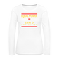 Equal Power T-Shirt - Women Long Sleeve - Sym-Red-Yellow - white