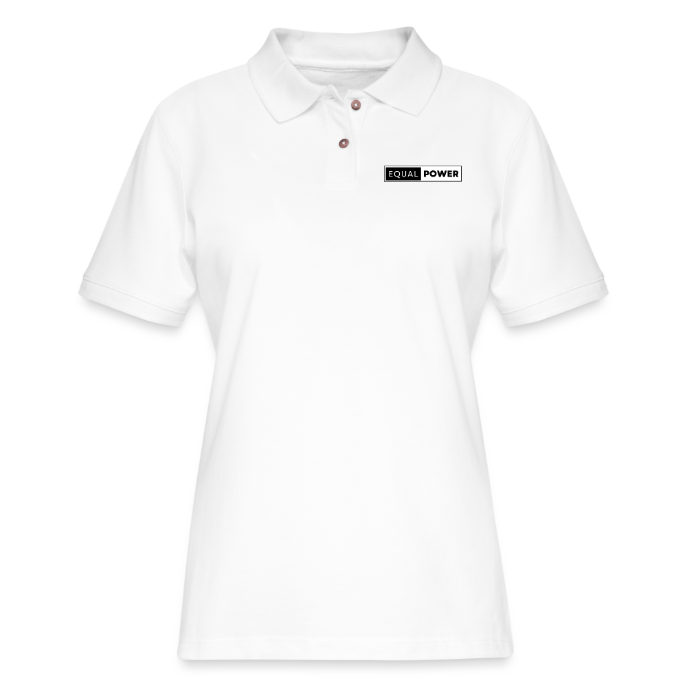 Equal Power Polo Shirt - Women - EP-Black - white