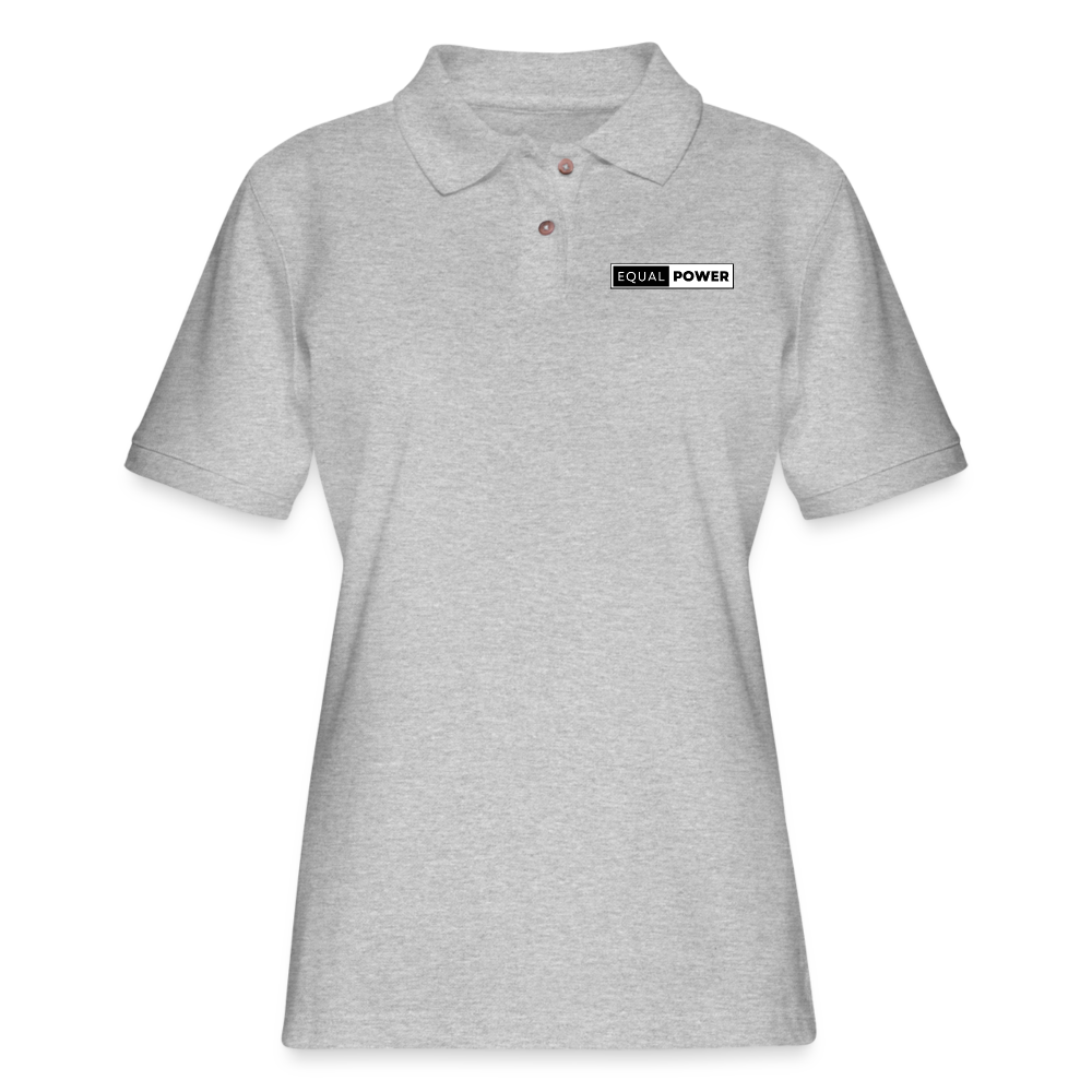 Equal Power Polo Shirt - Women - EP-Black - heather gray