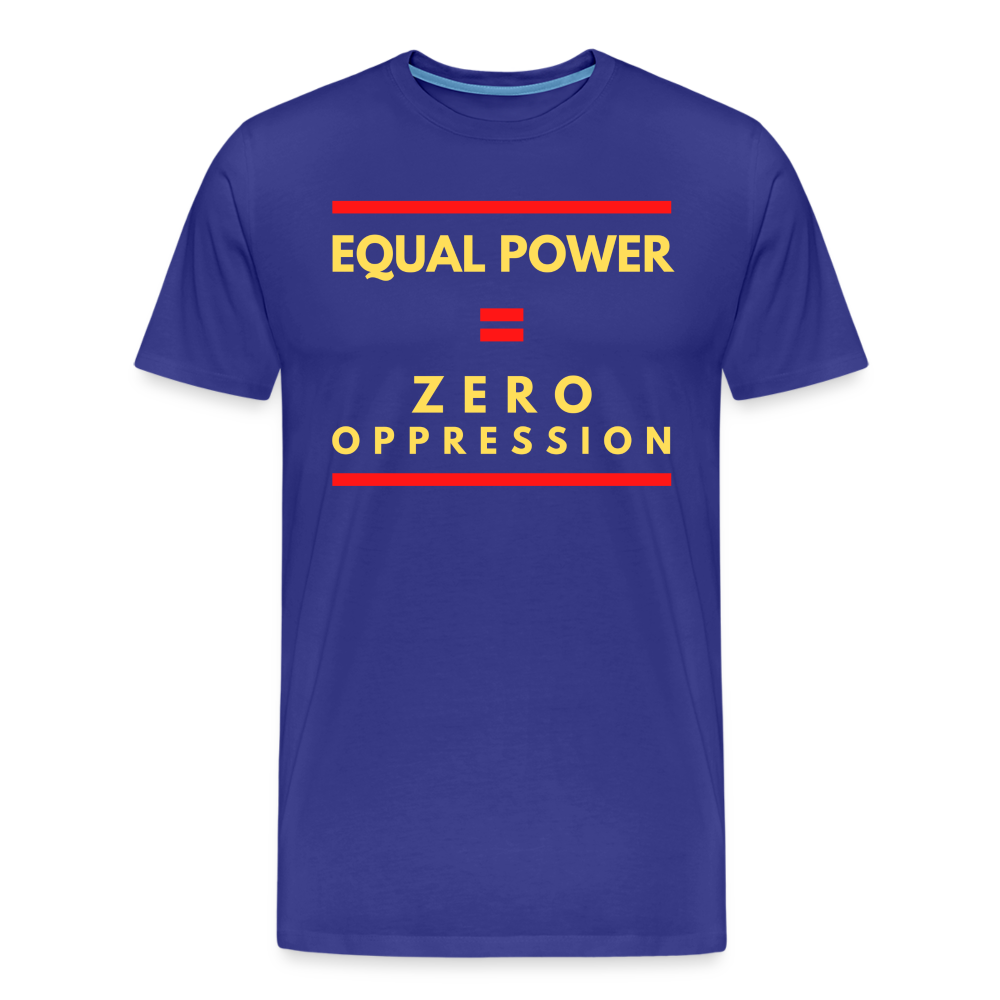 Equal Power T-Shirt - Men Short Sleeve - Sym-Red-Yellow - royal blue