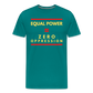 Equal Power T-Shirt - Men Short Sleeve - Sym-Red-Yellow - teal