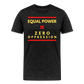 Equal Power T-Shirt - Men Short Sleeve - Sym-Red-Yellow - charcoal grey