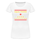 Equal Power T-Shirt - Women Short Sleeve - Sym-Red-Yellow - white