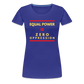 Equal Power T-Shirt - Women Short Sleeve - Sym-Red-Yellow - royal blue