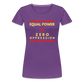 Equal Power T-Shirt - Women Short Sleeve - Sym-Red-Yellow - purple
