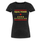 Equal Power T-Shirt - Women Short Sleeve - Sym-Red-Yellow - charcoal grey
