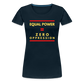 Equal Power T-Shirt - Women Short Sleeve - Sym-Red-Yellow - deep navy