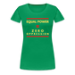 Equal Power T-Shirt - Women Short Sleeve - Sym-Red-Yellow - kelly green